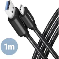 Axagon BUCM3-AM10AB Câble USB 3.2 Gen 1 (3.1 Gen 1) 1 m USB C USB A Noir