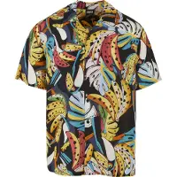 Urban Classics Chemise turquoise / ocre / vert / noir / blanc