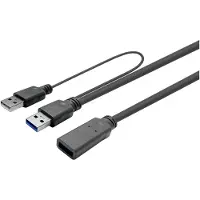 VivoLink PROUSB3AAF15C Câble USB 15 m USB 3.2 Gen 1 (3.1 Gen 1) USB A Noir (PROUSB3AAF15C)