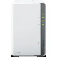 Synology DS223j 2Bay 8TB NAS avec 2x 4TB HAT3300-4T HDD (2 x 4 To, HAT 33xx), NAS, Blanc