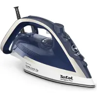Tefal Fer à repasser vapeur Ultimate Pure FV6812E0 2800 W Bleu Argent