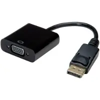 Value Valeur VALEUR 12.99.3136 adaptateur de câble vidéo 0,2 m VGA (D-Sub) DisplayPort Noir