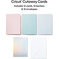 Cricut Cut-Away Cards Pastel R40 jeu de cartes bleu tulipe, poudre (2009483)