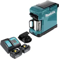 Makita DCM 501 ST2 Cafetière sans fil 12 V maxi / 18 V + 2x batterie 5,0 Ah + chargeur