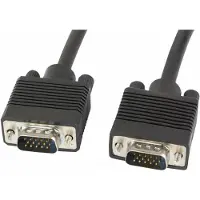 Lanberg CABLE MALE-MALE VGA CA-VGAC-10CC-0018-B - FERRITES - NOIR - 1,8 METRES