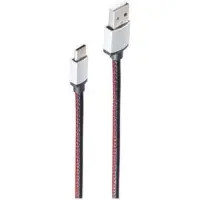 S-Conn Câble de charge USB A mâle vers USB type C noir 0,9m