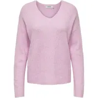 ONLY Pull ONLCAMILLA V-NECK femmes - Rose - EU XS