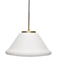 Hubsch Lampe à suspension Muse triangulaire blanche