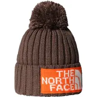 The North Face - Bonnet à pompom - Heritage Ski Tuke Smokey Brown TNF Orange - Marron