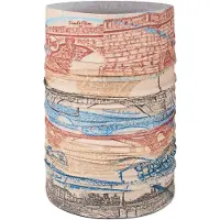 Buff Hommes, Cagoule + tour de cou, Coolnet UV CAMINO PUENTES CLOUD Bandana, Blanc, Taille unique