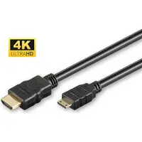 Microconnect - Câble HDMI avec Ethernet - 19 pin mini HDMI Type C mâle pour HDMI mâle - 1 m - noir