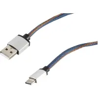 S-Conn 14-50030 2m USB A USB C Mâle Mâle Bleu Câble USB (14-50030)