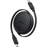 Baseus Free2Pull Mini Usb-C To Usb-C Cable, 60W, 1, (Black)