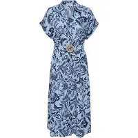 ONLY Robe-chemise 'ONLJakiri' marine / bleu clair