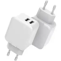 CoreParts Adaptateur d'alimentation USB (12 W, 2 ports), Chargeur USB, Blanc
