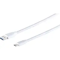 S-Conn Câble USB A-ST vers USB 3.1 Type C-ST blanc 1,0m (13-31026)