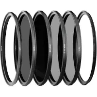 Urth 58mm Magnetic Landscape Filter Kit Plus+ (UV, CPL, SGND8, ND64) (Filtre gris neutre, Filtre polarisant, Filtre UV), Filtre photo, Noir