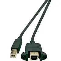 Microconnect USBABF1PANEL2 Câble USB 1,8 m USB 2.0 USB A USB B Schwarz (USBABF1PANEL2)
