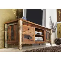 MASSIVMOEBEL24.DE MASSIVMOEBEL24 | Meuble TV 145x50 Bois de récupération laqué Multicolore FABLE #10
