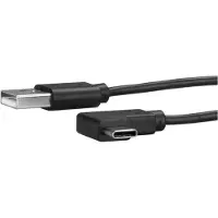 StarTech.com .com Câble de Charge USB-A vers USB-C de 1m, Coudé à Droite, Charge et Synchronisation, 3A, USB 2.0 - Cordon de Charge USB