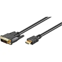Microconnect HDM191813 câble vidéo et adaptateur 3 m HDMI Type A (Standard) DVI-D Noir