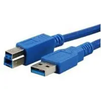 MediaRange - Câble USB - USB Type B (F) pour USB type A (M) - USB 3.0 - 5 m - bleu