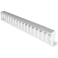 Value 19'' 1U, panneau métallique avec couvercle, traversant, 40x60mm, gris (26.99.0302)