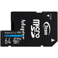 Team Elite Microsdxc A1 Uhsi U3 V30 64gb Sd Card Clair