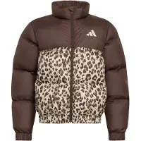 Adidas Veste de sport 'SYNTHETIC DOWN ALLOVER PRINT' beige / brun foncé / kaki