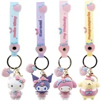 YuMe Filles, Porte-clés, Série Peach Hello Kitty et ses amis (assortiment - 1 pièce), Multicolore