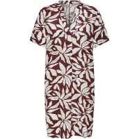 ONLY Robe 'ONLSusi' rouge rouille / blanc