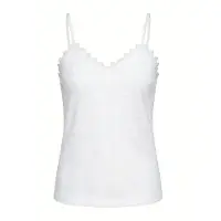 MEETWEE Haut 'V-neck summer lace vest' blanc