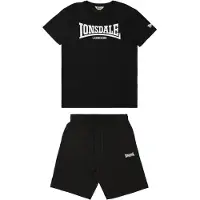 Lonsdale Survêtement 'Dunstan' noir / blanc