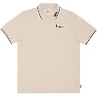 Lonsdale Polo pour homme coupe ajustée LION sable/noir/blanc XL