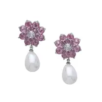 Avant Garde Boucles d'oreilles 'Regavie' rose clair