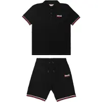 Lonsdale Survêtement 'Chillingham' rouge / noir / blanc