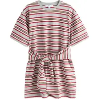 Next Robe marron / gris / rouge / blanc