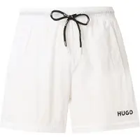 HUGO Shorts de bain 'HAITI' noir / blanc