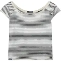 Superdry T-shirt marine / blanc cassé