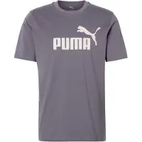 Puma T-Shirt fonctionnel 'ESS No. 1' gris / blanc cassé