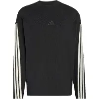 Adidas Sweat de sport 'Kit 3-Stripes Long Sleeve' noir / blanc
