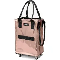 Hulken Cabas 'Rolling Tote' or rose