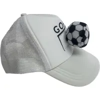 Merkloos Football Cap Tor Ek/Champion du Monde de Football - Blanc