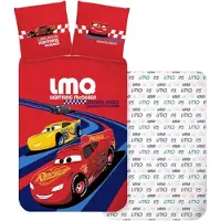 Cars Disney Parure de lit bébé 40 x 60 cm + 100 x 135 cm