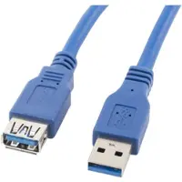 Lanberg Usb-A Verlängerungskabel M/W 3.0 3M Blau