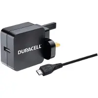 2-Power Chargeur mural 2.4A & 1M Micro USB Cable (1 portion), Chargeur USB, Noir