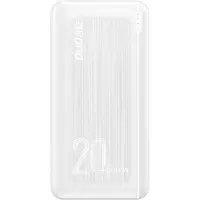 Dudao powerbank 20000 mAh Power Delivery 20 W Quick Charge 3.0 2x USB / USB Type C blanc (K12PQ + blanc) Polymère