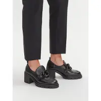 Hispanitas pour femme. HI254331 Mocassins en cuir Zurich noir (40), 5 à 8 cm, Aucun, Casuel, Classique