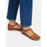 Pikolinos pour femme. W8K-0705 Chaussures en cuir Cadaques marron (41), 3 à 5 cm, Velcro, Casuel