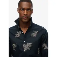 Superdry Beach Long Sleeve Shirt Bleu M Homme